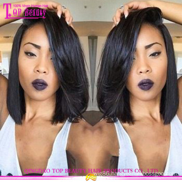 New Style Remy Indian bob wig Short bob style human hair full lace wig for black women